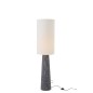 Lampadaire en fibre de verre noir et blanc 35.5x35.5x144 cm Lampadaire en fibre de verre noir et blanc 35.5x35.5x144 cm