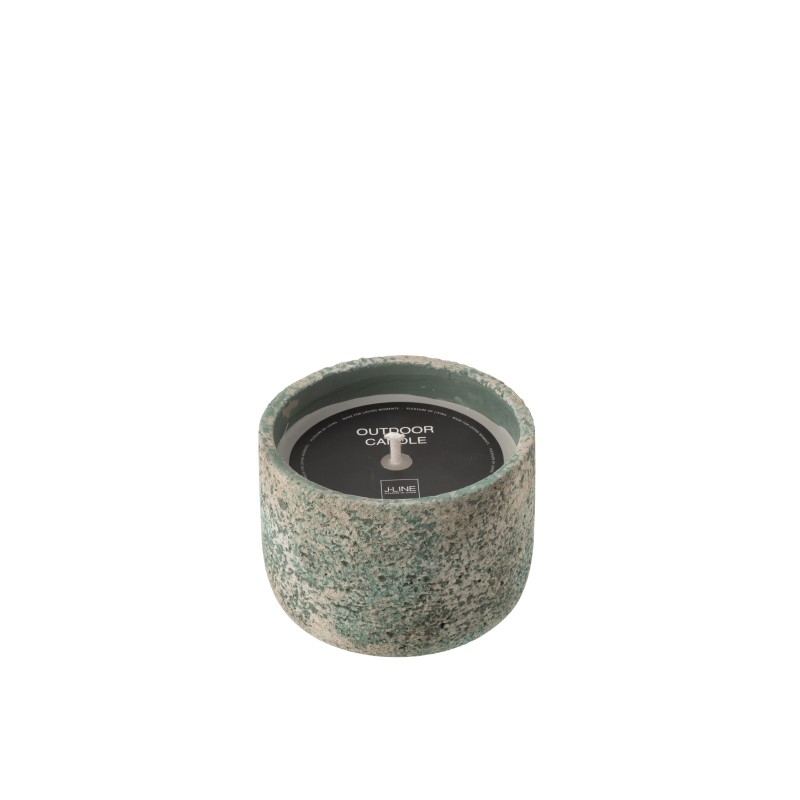 Bougie d’extérieur 16H dans pot céramique bleu 14x14x11 cm Bougie d’extérieur 16H dans pot céramique bleu 14x14x11 cm