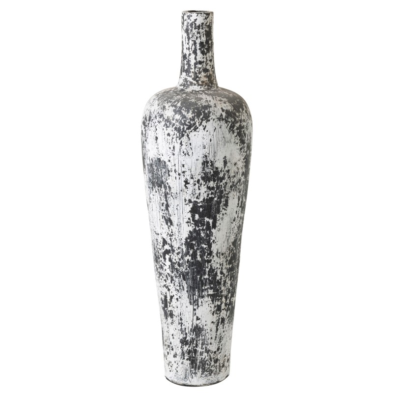 Vase haut en céramique blanche 35x35x100 cm Vase haut en céramique blanche 35x35x100 cm