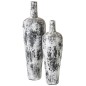 Vase haut en céramique blanche 35x35x100 cm Vase haut en céramique blanche 35x35x100 cm