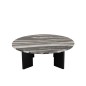Mesa de centro em mármore preto e cinzento 90x90x30 cm Mesa de centro em mármore preto e cinzento 90x90x30 cm