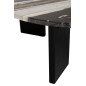 Table basse en marbre noir et gris 90x90x30 cm