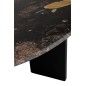 Table basse en marbre noir 90x90x30 cm