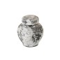 Pot décoratif en céramique noir et blanc 14x14x15 cm Pot décoratif en céramique noir et blanc 14x14x15 cm