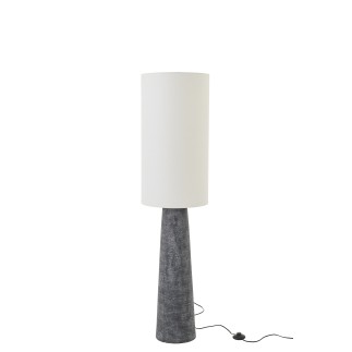 Lampadaire en fibre de verre noir et blanc 35.5x35.5x144 cm