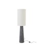 Lámpara de pie de fibra de vidrio blanco y negro 35,5 x 35,5 x 144 cm Lámpara de pie de fibra de vidrio blanco y negro 35,5 x 35,5 x 144 cm