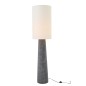 Lampadaire en fibre de verre noir et blanc 35.5x35.5x165 cm Lampadaire en fibre de verre noir et blanc 35.5x35.5x165 cm