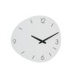 Reloj de pared ovalado de metal blanco 40,5 x 3 x 38 cm Reloj de pared ovalado de metal blanco 40,5 x 3 x 38 cm