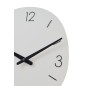 Orologio da parete ovale in metallo bianco 40,5x3x38 cm Orologio da parete ovale in metallo bianco 40,5x3x38 cm