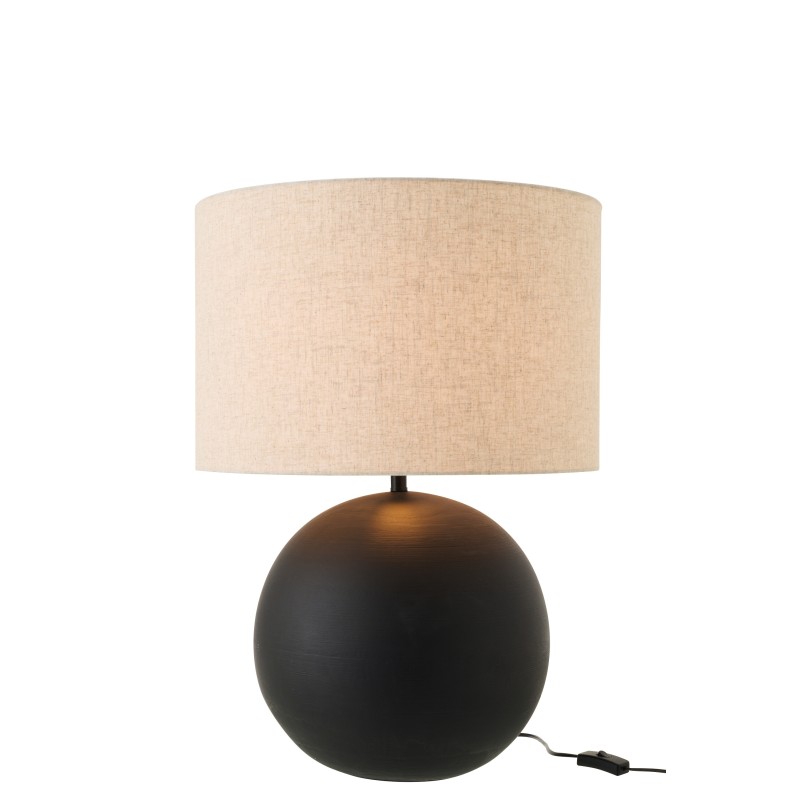 Lampe de table en céramique noire 43x43x62 cm Lampe de table en céramique noire 43x43x62 cm