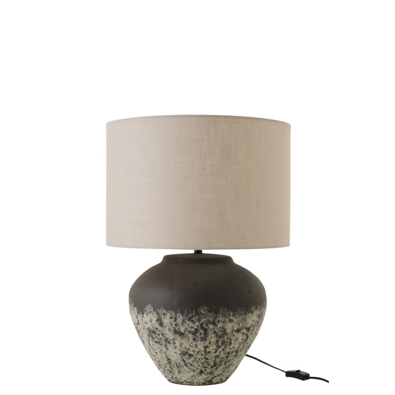 Lampe de table en céramique gris foncé 43x43x62 cm Lampe de table en céramique gris foncé 43x43x62 cm