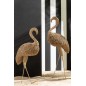 Flamant rose décoratif en herbes naturelles beige 50x40x125 cm Flamant rose décoratif en herbes naturelles beige 50x40x125 cm