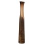 Vase cylindrique en verre marron 10x10x60 cm