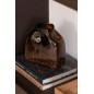 Vase rectangle en verre marron 20x9x22 cm Vase rectangle en verre marron 20x9x22 cm