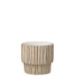 Macetero Exterior de cerámica blanca 17,5 x 17,5 x 16 cm Macetero Exterior de cerámica blanca 17,5 x 17,5 x 16 cm