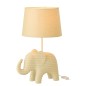 Lampada elefante rigata in poliresina beige 31,2x26x48 cm Lampada elefante rigata in poliresina beige 31,2x26x48 cm