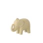Elefante rayado de poliresina beige 15,5 x 6 x 10,5 cm Elefante rayado de poliresina beige 15,5 x 6 x 10,5 cm