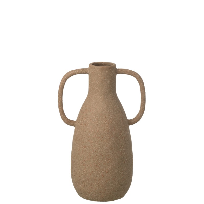 Vaso de cerâmica bege 21x15x33,5 cm Vaso de cerâmica bege 21x15x33,5 cm