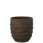 Macetero Exterior de cerámica marrón 34,5 x 34,5 x 34 cm