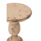 Mesa auxiliar antigua de poliresina beige 41 x 41 x 58 cm Mesa auxiliar antigua de poliresina beige 41 x 41 x 58 cm
