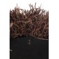 Espelhos redondos em madeira sisal castanho 120x120x8 cm Espelhos redondos em madeira sisal castanho 120x120x8 cm