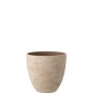 Macetero Exterior en cerámica beige 30,5 x 30,5 x 29,5 cm Macetero Exterior en cerámica beige 30,5 x 30,5 x 29,5 cm