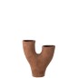 Vase en céramique marron 31x11.5x34 cm Vase en céramique marron 31x11.5x34 cm