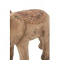 Éléphant en polyrésine beige 80x30x55 cm