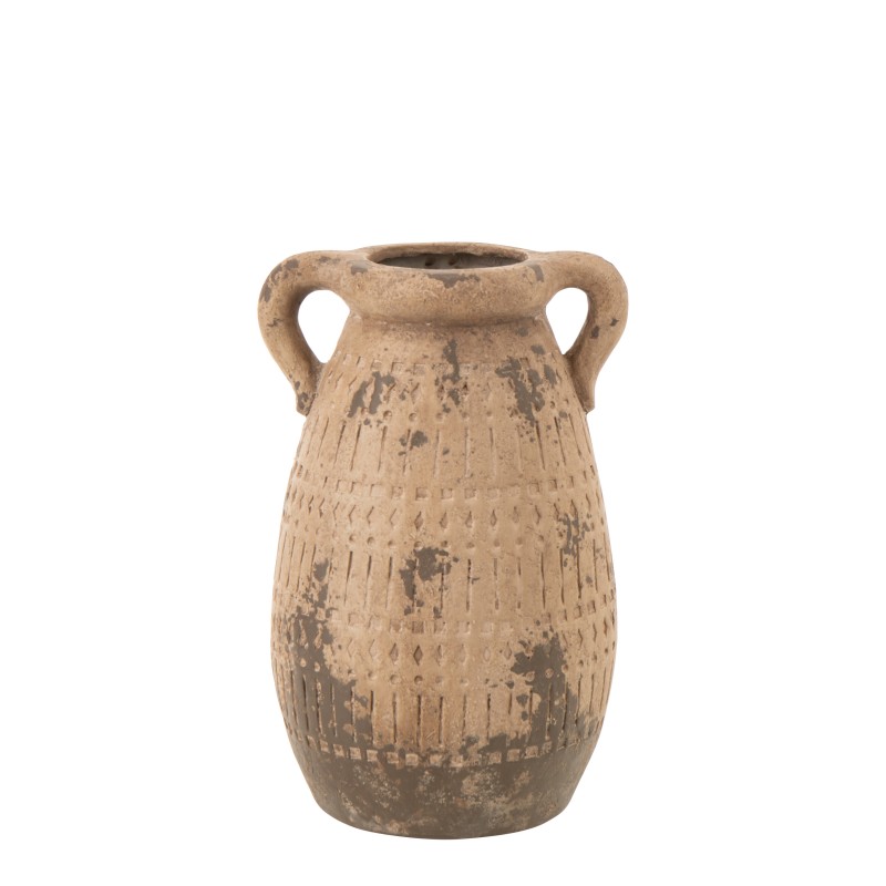 Macetero Exterior de poliresina beige 28 x 28 x 31 cm Macetero Exterior de poliresina beige 28 x 28 x 31 cm