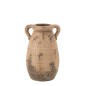 Cache-pot extérieur en polyrésine beige 28x28x31 cm Cache-pot extérieur en polyrésine beige 28x28x31 cm