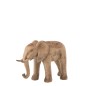 Éléphant en polyrésine beige 80x30x55 cm