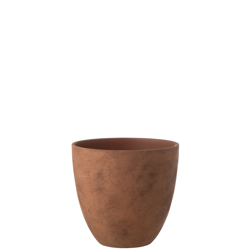 Vaso di fiori esterno in ceramica marrone 30,5x30,5x29,5 cm Vaso di fiori esterno in ceramica marrone 30,5x30,5x29,5 cm