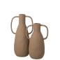 Vaso de cerâmica bege 21,5 x 15,5 x 41 cm Vaso de cerâmica bege 21,5 x 15,5 x 41 cm