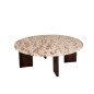 Mesa de centro em mármore bege 90x90x30 cm Mesa de centro em mármore bege 90x90x30 cm