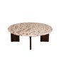 Mesa de centro de mármol beige 90 x 90 x 30 cm Mesa de centro de mármol beige 90 x 90 x 30 cm
