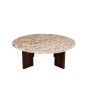 Table basse en marbre beige 90x90x30 cm Table basse en marbre beige 90x90x30 cm