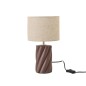 Lampe de table en céramique marron 18x18x31.8 cm Lampe de table en céramique marron 18x18x31.8 cm
