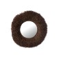 Miroirs rond en bois sisal marron 120x120x8 cm Miroirs rond en bois sisal marron 120x120x8 cm