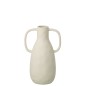 Vaso de cerâmica branco sujo 21x15x33,5 cm Vaso de cerâmica branco sujo 21x15x33,5 cm