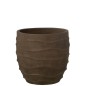Cache-pot extérieur en céramique marron 40.5x40.5x38 cm Cache-pot extérieur en céramique marron 40.5x40.5x38 cm