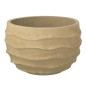 Macetero Exterior en cerámica beige 38 x 38 x 24,5 cm Macetero Exterior en cerámica beige 38 x 38 x 24,5 cm