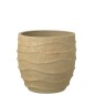 Cache-pot extérieur en céramique beige 40.5x40.5x38 cm Cache-pot extérieur en céramique beige 40.5x40.5x38 cm