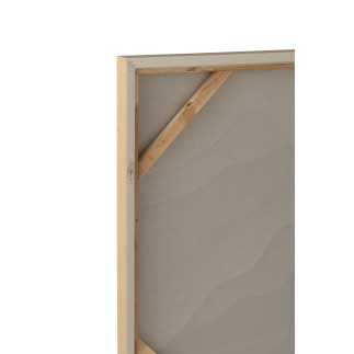 Peinture décorative en acrylique beige 122.5x4.5x82.5 cm