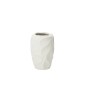 Vase en céramique blanc 21.5x21.5x32 cm
