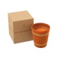 Vela perfumada 75h em parafina laranja 15,5x15,5x18,5 cm Vela perfumada 75h em parafina laranja 15,5x15,5x18,5 cm