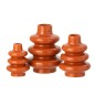 Vaso in porcellana marrone 17,5x17,5x23,5 cm Vaso in porcellana marrone 17,5x17,5x23,5 cm