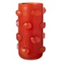 Vaso de vidro vermelho 19x19x32,5 cm Vaso de vidro vermelho 19x19x32,5 cm