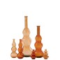 Vaso in vetro arancione 33x33x100 cm Vaso in vetro arancione 33x33x100 cm