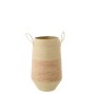 Cesto in giunco marrone chiaro 34x34x60 cm Cesto in giunco marrone chiaro 34x34x60 cm