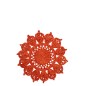 Set de table tournesol en jute orange 36x36x0.5 cm Set de table tournesol en jute orange 36x36x0.5 cm